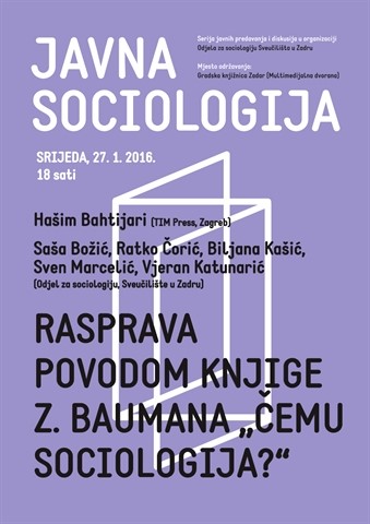 Rasprava povodom knjige Zygmunta Baumana ''Čemu sociologija?''